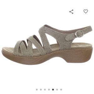 Dansko Dani Leather Sandals Tan 39 (8.5 - 9)